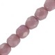 Czech Fire polished faceted glass beads 4mm Chalk white lila luster